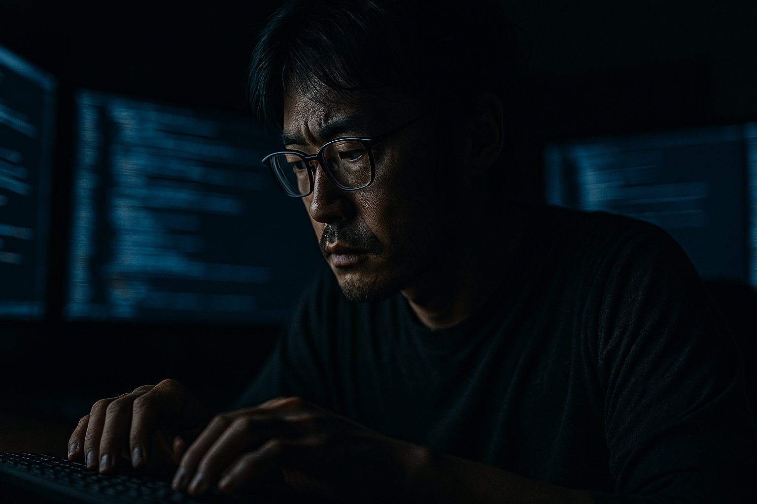 一生懸命働いているけれど報われない、少しの疲労感と孤独感を演出します。