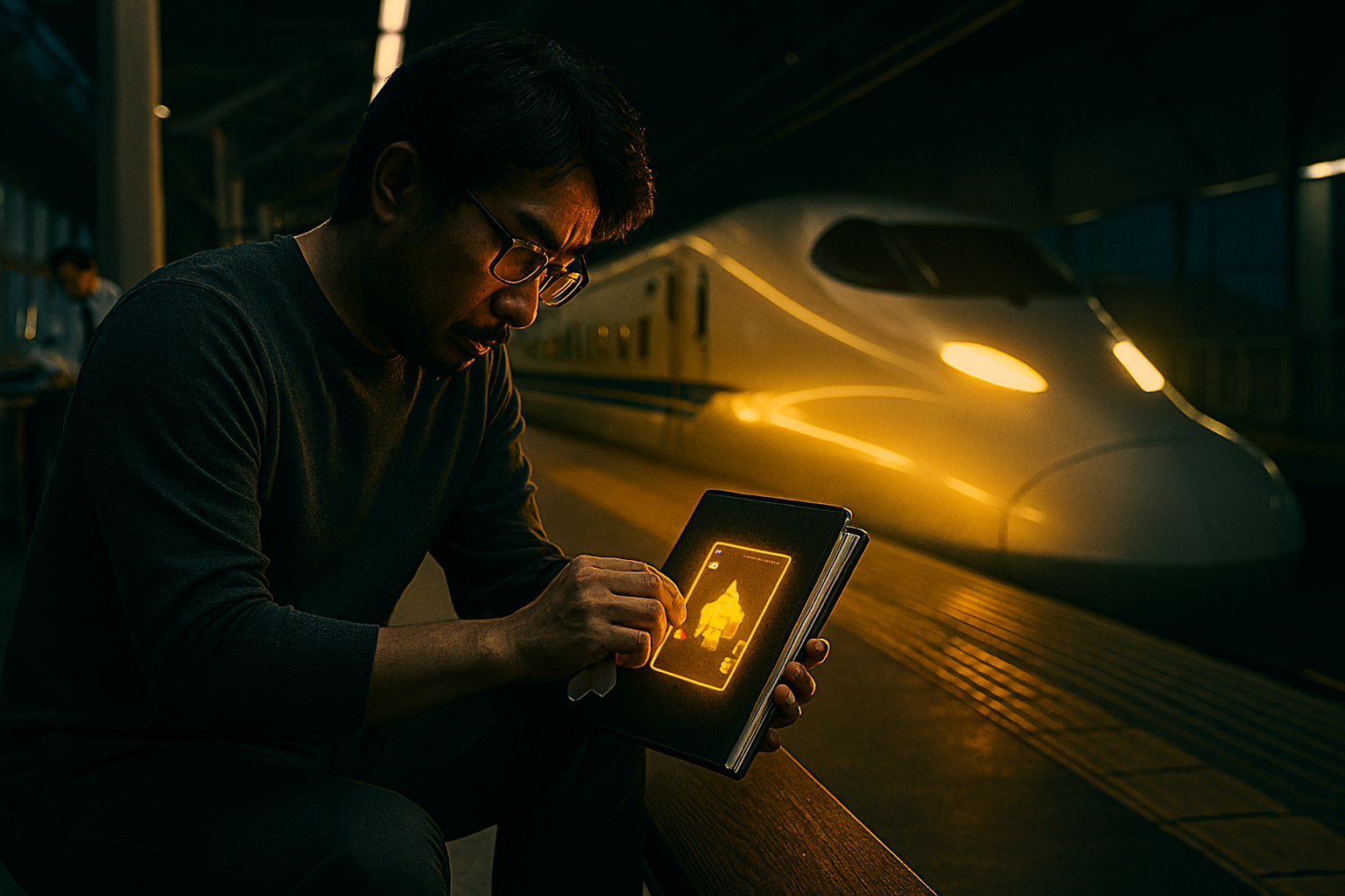 「準備ができるまで」と待っている間に、チャンス(列車やバス)が過ぎ去ってしまう様子を比喩的に描きます。