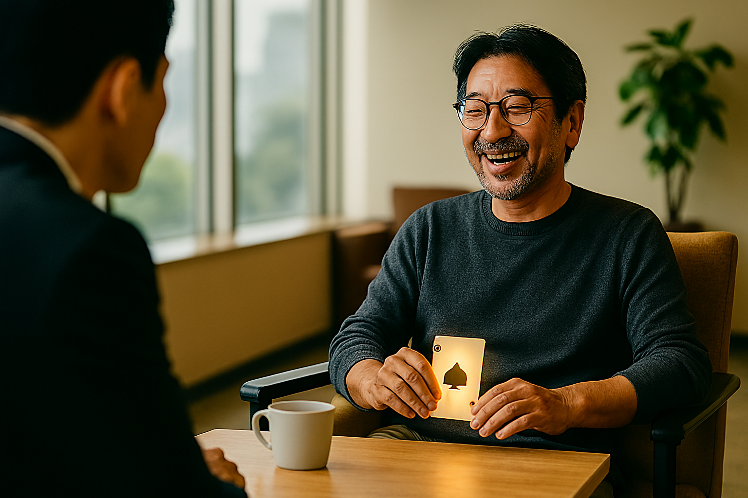 面接のような堅苦しい場ではなく、手ぶらでラフに相談できる雰囲気を強調